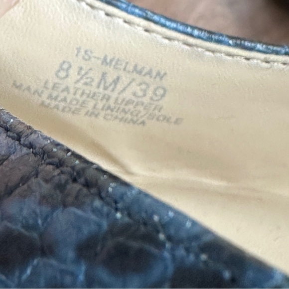 1. State Leather Snake Embossed d’Orsay Wedge Melman Pumps 8 1/2 - Picture 10 of 10